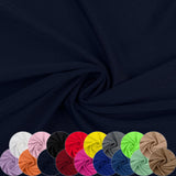 Nylon Spandex Fabric, 80% Nylon, 20% Spandex, Swimwear, Activewear Fabric 4 Way Stretch Sports, Dance, Yoga (Navy, 2 Yard)