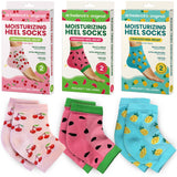Dr. Frederick's Original Moisturizing Heel Socks for Cracked Heel Treatment - 3 Pairs - Stop Cracked Heels in Their Tracks - Sum