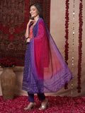 Gosriki Women'S Rayon Viscose Printed Straight Kurta With Pant & Dupatta (Subhi Begani-Vks05-Gs_L_Begani_Large),Begani,,B0DV4F932S