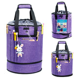 MYBAGZING Expandable Yarn Storage Organizer, Crochet Bag & Yarn Tote with Zipper Closure, Yarn Holder for Crocheting and Knittin