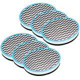 Magnetic Whiteboard Eraser, Chevron, Pack of 6