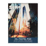 SoHo Urban Artist Fine Textured Professional Pastel Paper Pad - 140 lb. - 18x24 Acid-Free Fine Textured Canvas Paper with Glassi