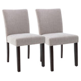 Watson & Whitely Upholstered Kitchen & Dining Room Chairs with Low Back, Performance Fabric Dining Chairs Set of 2, Modern Armle