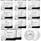 Kacctyen 20 Pcs Christian Grandparent Day Gift for Church 10 Inspirational Religious Canvas Makeup Bag with 10 Mini Bible Verse 