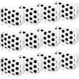 Reginary 12 Pcs Soccer Team Gifts Cosmetics Bag PVC Clear Portable Makeup Bags Organizer 7 x 4.3 x 2.4 '' Waterproof Sport Zippe