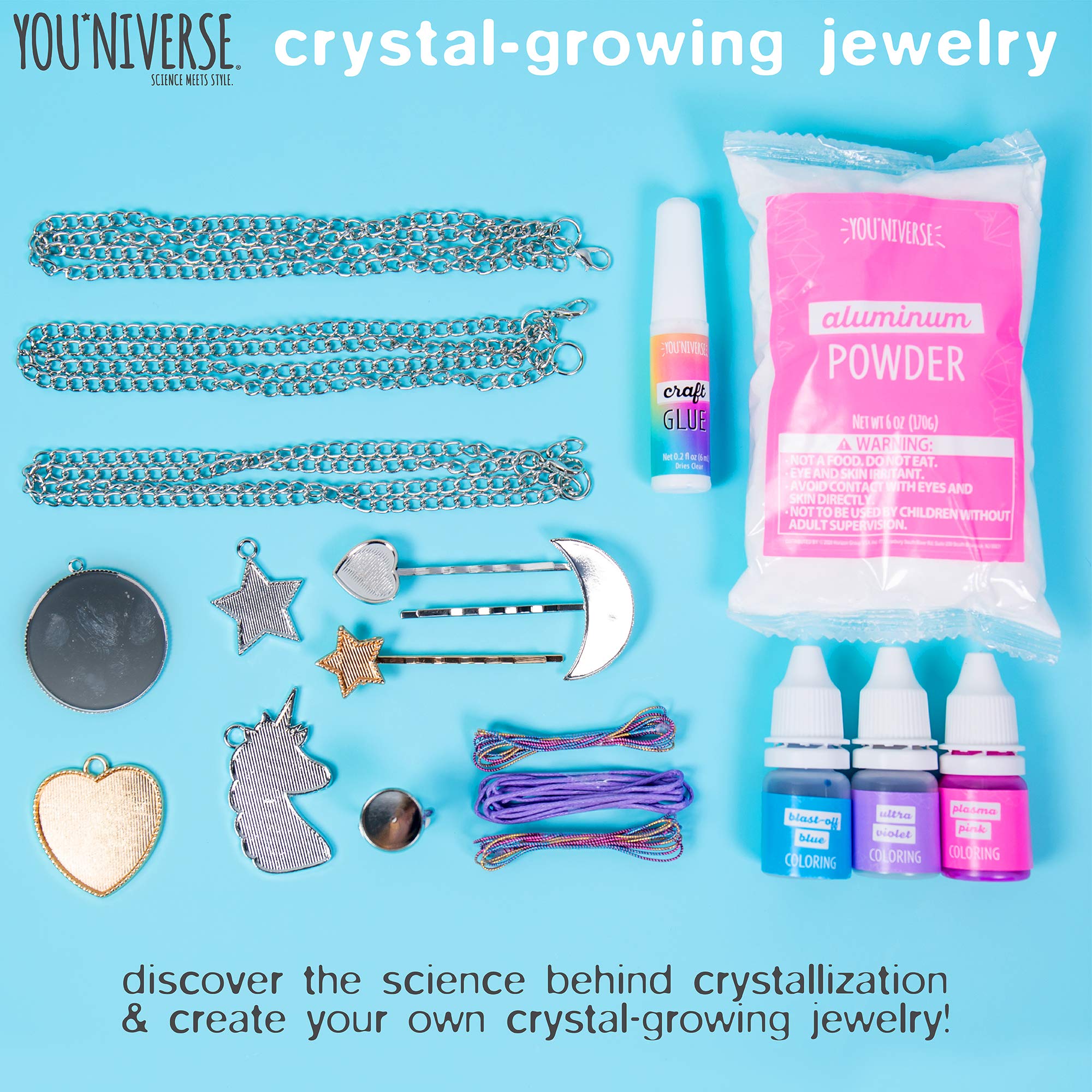 Just My Style You*Niverse Crystal Growing Accessories By Horizon Group Usa, Girl Stem Kit, Design 8 Crystal Growing Accessories,