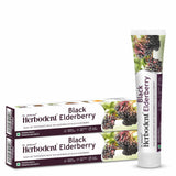Herbodent Black Elderberry Toothpaste - 6.53oz/185g Pack of 2 | with The Goodness of Black Elderberry | SLS Free | 5 Organic Her