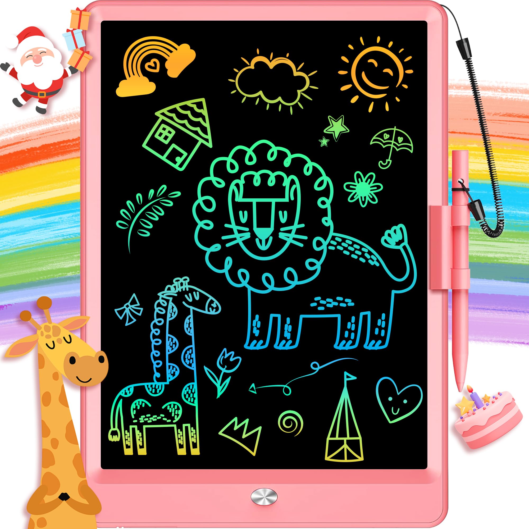 10 Inch LCD Writing Tablet Toy for 3 4 5 6 7 8 Year Olds - Erasable Electronic Drawing Pad and Doodle Board as Montessori Educat
