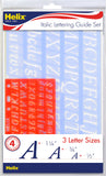 Helix Italic Font Lettering Guide 4 Piece Set (08391)