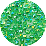 Jmassyang 400 Pieces 8mm Glossy Acrylic Faceted Beads AB Color Crystal Round Plastic Spacer Crafts Bead for DIY Necklaces Bracel
