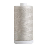 Connecting Threads Gray 100% Cotton Thread for Sewing, Quilting, and Crafting - 50-Weight - 1200 Yard Large Spool (Silver)