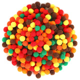 SEPGLITTER Fall Pom Poms Balls, 1000 Pieces Orange Brown Pom Poms for Crafts Making DIY Autumn Thanksgiving Party Decorations Su