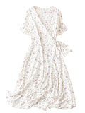 Toplot Dresses For Women|One Piece Dress For Women|Western Dress For Women (Belt-Dress-5184-Off White-M),Off-White,,B0D3R8PJQ3