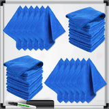 24 Pack Magnetic Cleaning Cloth Microfiber Dry Erase Eraser, 9.8'' x 9.8''