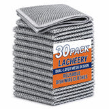 LACHEERY Reusable Stainless Steel Wire Dish Cloth | DualLayer Mesh Kitchen Cleaning Cloth | NonScratch Scrubber for Utensils,