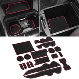 Senshine For Toyota Tacoma Accessories 2016-2021 2022 2023 Non-Slip Anti Dust Liner Cup Holder, Center Console, And Door Pocket 
