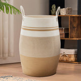 Fiona's magic 65L Extra Large Laundry Hamper Basket, Woven Tall Clothes Hamper for Storage Blanket, Toys and Dirty Cothes in Bed