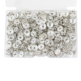 200Pcs Rondelle Spacer Beads, BetterJonny 10mm Rhinestone Spacer Beads Crystal Bead Spacers for Jewelry Making, Necklace, Bracel