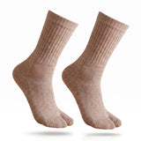 Neatoes Women Socks With Thumb | Warm Wool Socks For Women | Winter Thermal Socks | Soft Cushioned Calf Length Crew Socks | Comf