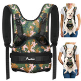Pawaboo Pet Dog Front Carrier Backpacks, Legs Out Pet Carrier Backpack for Dogs, Adjustable Easy-fit Dog Chest Carriers for Smal