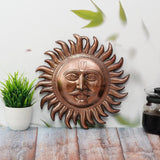 Mv SonS Pure Copper Surya Dev Wall Hanging Vastu Items For Home For Good Luck Metal Sun Idol For Living Room Decor