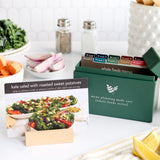 PPP Meal Planner with 72 Recipe Cards (Photo Edition) | Weekly Menu Planner | Sturdy Recipe Box | 12 Reusable Grocery Lists | 5 