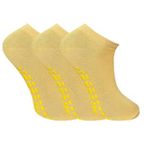 Soxbae Socks For Women | Cotton Anti Skid Ankle Length Socks For Gym, Yoga, Jogging And Running | Free Size | Pack Of 3 Pairs, Y