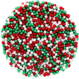 UPINS 1200Pcs Christmas Pearl Beads, Red Green and White Beads Xmas Holiday Party Decoration Necklace Earrings Hair 6mm Beads DI