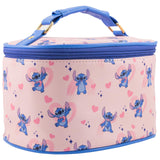 Disney Stitch Makeup Bag - Makeup Organizer, Travel Toiletry Bag for Women & Girls | Cute Cosmetic Bag, Train Case for Kids, Tra