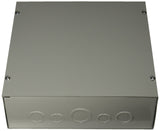 Hoffman ASE12X12X4 Pull Box, Screw Cover with Knockouts, Steel, 12 x 12 x 4, Gray