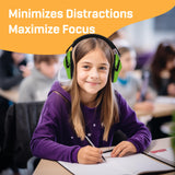 Vanderfields Kids Ear Protection - Age 3-16 - 26dB - Noise Canceling Headphones Kids - Ear Muffs for Kids - Noise Cancelling