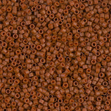 Miyuki Delica Beads, Dyed Matte Opaque Sienna