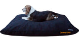 Dogbed4less Do It Yourself DIY Pet Bed Pillow Duvet Canvas Cover + Waterproof Internal case for Dog/Cat at Large 48X29 Black Color - Covers only