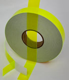 Paper Street Plastics Transparent Vinyl Tape with Self-Adhesive. (3/4 inch x 50 ft, Fluorescent Yellow)