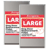 2PACK Large Dog Door Replacement Flap with Screws,Doggie Door Replacement Flaps Compatible with PetSafe Freedom Doggie Doors PAC