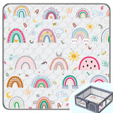 Baby Play Mat,Thick Soft 71 X 79 Playpen mat, Non-Slip and Machine Washable Baby Play Mats for Floor,Crawling Mat for Babies, To