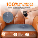 HUNAIGEE Waterproof Chair Pads for Incontinence Absorbent Seat Protector Pads for Adults Washable Chair Protector Pads Chucks Pa