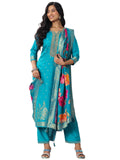 Libas Women'S Silk Blend Kurta Sets (99077O_Rama_Xl)