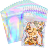 NPLUX Holographic Mylar Bags Resealable Smell Proof Bags for Lip Gloss, Jewelry, Lash Candy and More - Small Business Packaging 