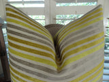Plutus Brands Plutus Fork Valley Handmade Throw Pillow, 20 X 30 Queen, Lime/Gray