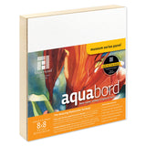 Ampersand Art Supply Watercolor Painting Panel: Museum Series Aquabord, 7/8 Inch Flat Profile, 8 x 8