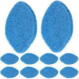 SDRZJX 10Pcs Shower Scrubber Refill Pads Compatible with Tub & Tile Scrubber Polyester NonScratch Replacement Pads for Bathroom