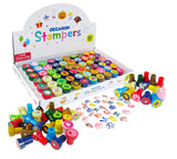 Tiny Mills 60 Pcs Holidays and Occasions Assorted Stampers for Kids 60 Different Stamper Designs Scrapbooking Craft Stampers Tea
