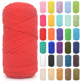 Tshirt Yarn for Crocheting,Red T Shirt Chunky Elastic Fabric Thick T-Shirt Crochet Yarn for Beginners Crocheting Hand Knitting B