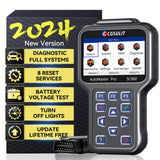 CGSULIT All System OBD2 Scanner, SC860 Code Reader with 8 Services, ABS Bleeding/EPB/Oil/SAS/TPS Reset, Battery Registration, In
