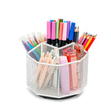 Exerz Desk Organiser/Mesh Desk Tidy Candy/Pen Holder/Multifunctional Organiser 360 Rotating