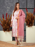 Anni Designer Women'S Cotton Blend Straight Printed Kurta With Pant & Dupatta (Gojari Peach_Xxl_Peach_Xx-Large),Peach,2XL,,,