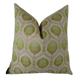 Plutus Brands Plutus Tulip Handmade Throw Pillow, 20 X 36 King, Pink/Green