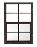 Shed Window 18 W x 27 H, Flush Mount Brown for Sheds, Playhouses, and Chicken Coops 1 PK (W1827BRBX1)