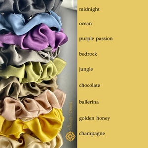 Silk Scrunchies | Premium Handcrafted 25 Momme Mulberry Silk Hair Bands | Elastics Ties Ponytail Holders and Hair Accessories (S